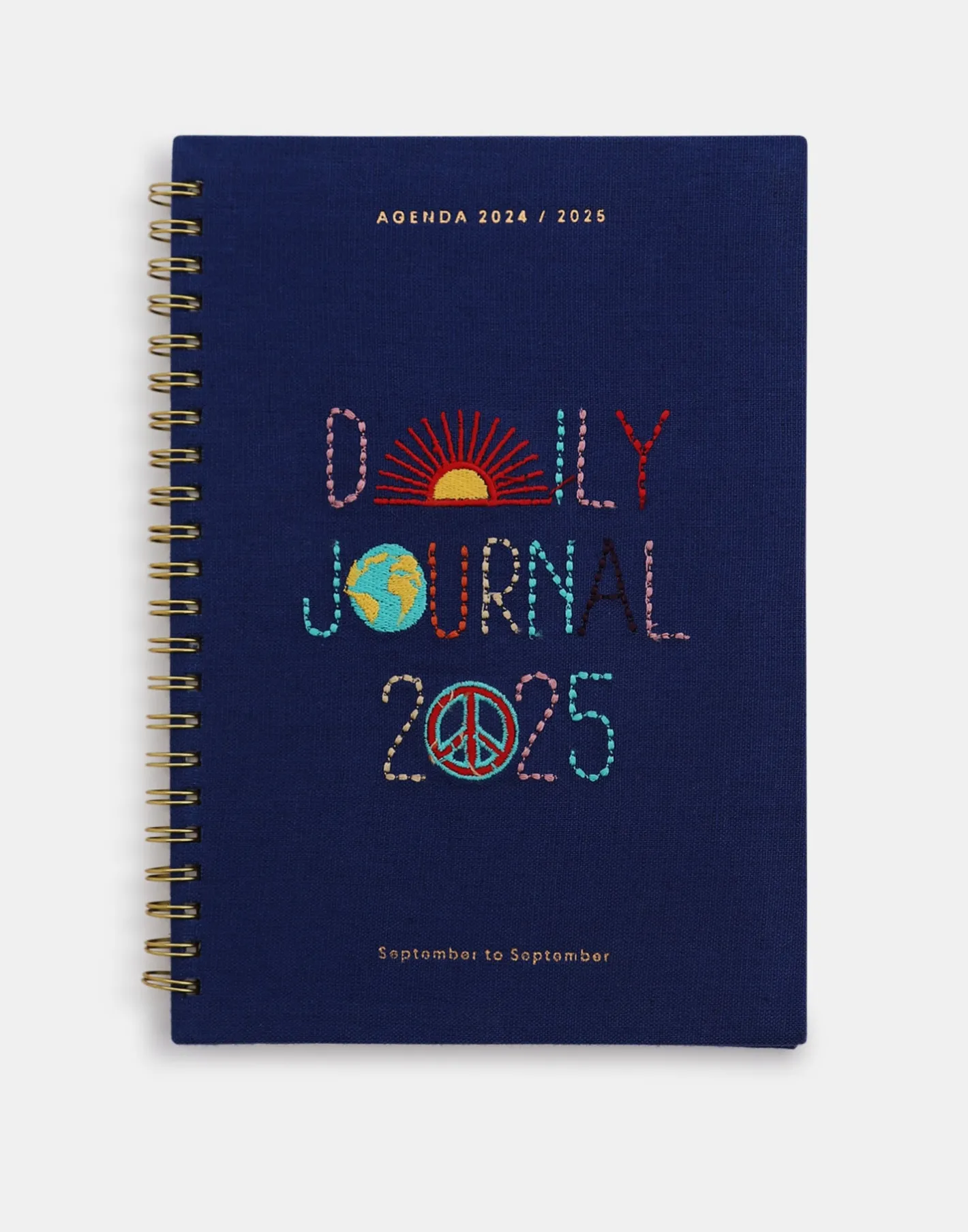 Natura Selection Agendas^Agenda Escolar Bordada Semana Vista 2024-2025