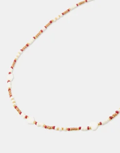 Natura Selection Bisutería^Collar Beads Corazones Nácar