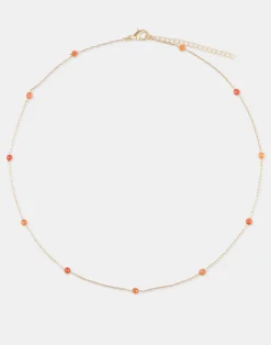 Natura Selection Bisutería^Collar Dorado Piedra Color