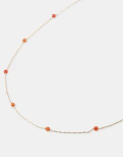 Natura Selection Bisutería^Collar Dorado Piedra Color