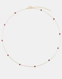 Natura Selection Bisutería^Collar Dorado Piedra Color