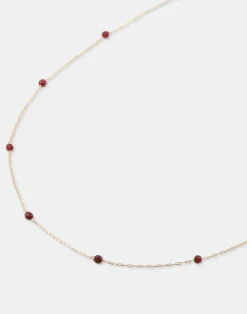 Natura Selection Bisutería^Collar Dorado Piedra Color