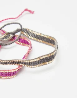 Natura Selection Bisutería^Pack 2 Pulseras Ribete Dorado