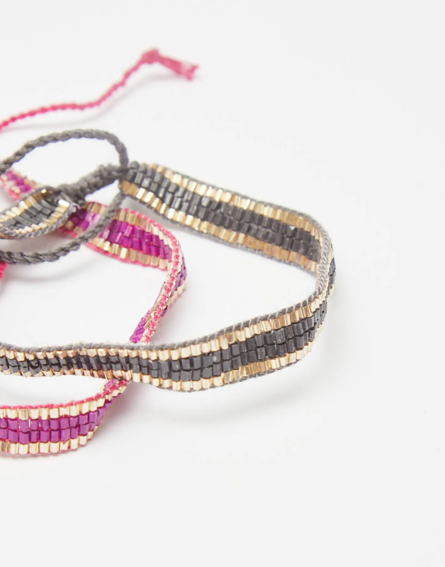 Natura Selection Bisutería^Pack 2 Pulseras Ribete Dorado