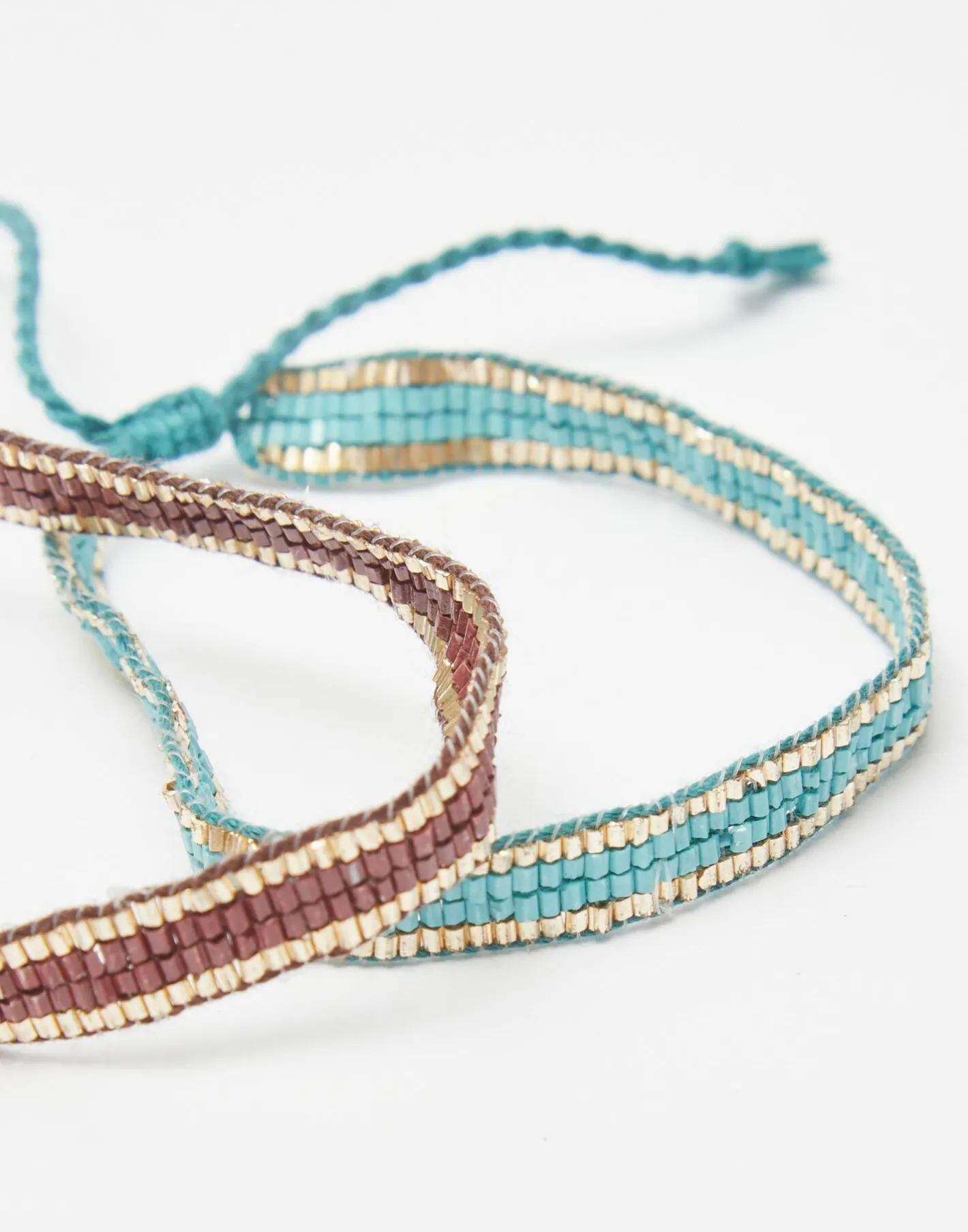 Natura Selection Bisutería^Pack 2 Pulseras Ribete Dorado