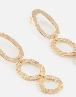 Natura Selection Bisutería^Pendientes Largos Aros Ovalados