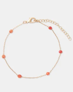 Natura Selection Bisutería^Pulsera Dorada Piedra Color