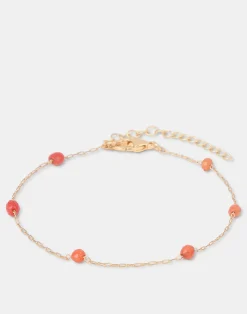 Natura Selection Bisutería^Pulsera Dorada Piedra Color