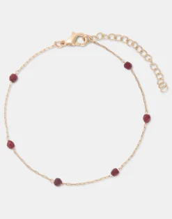 Natura Selection Bisutería^Pulsera Dorada Piedra Color