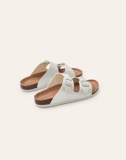 Natura Selection Calzado^Sandalia Doble Hebilla Ergonómica Metalizada