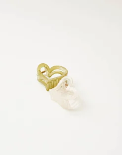 Natura Selection Otros Accesorios^Set 2 Pinzas Pelo Corazón