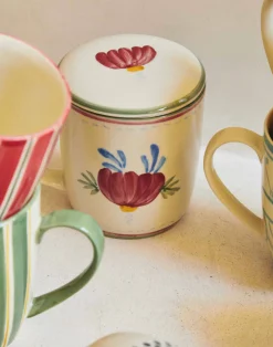 Natura Selection Cocina^Taza Cerámica Con Filtro Flores