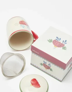 Natura Selection Cocina^Taza Cerámica Con Filtro Flores