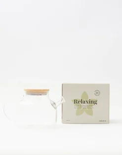 Natura Selection Cocina^Tetera Cristal Tapa Bambú