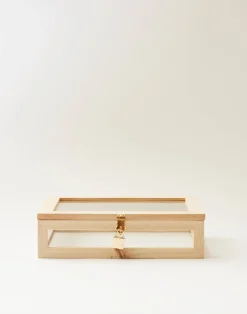 Natura Selection Decoración^Vitrina Cristal Y Madera Pequeña